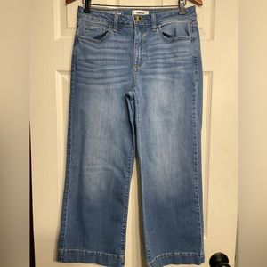 Sonoma, Wide Leg Crop Jeans, Size 8